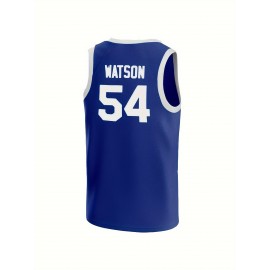 Tournament Shoot Out Basketball Jersey 54 Watson Basketball Tops Movie Jersey Blue S-3XL
