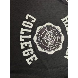 Men's #9 Embroidered Basketball Jersey - Retro Style Polyester Sports Shirt, Round Neck, Loose Fit, Black & White, S-3XL for Team Sports & Casual Wear