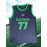 Men's #77 Embroidered Basketball Jersey - Breathable Polyester, V-Neck Sleeveless Sports Uniform for Training & Casual Wear, Machine Washable - Sizes S to 3XL, Classic Letter Embroidery Design