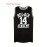 Men'S # 14 Black Basketball Shirt - V-neck Design Breathable Polyester Fiber Suitable For Training, Competition, And Casual Wear S-3XL