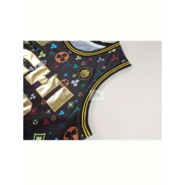 Men's 24#Black Embroidered Basketball Jersey For Street Casual Sports Training Or Competition