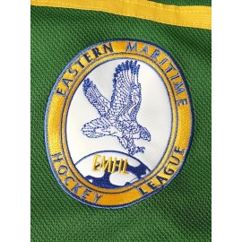 3 Ross The BOSS Rhea Hockey Jersey for Men, ST John's Shamrocks Stitched with EMHL Patch Green Black