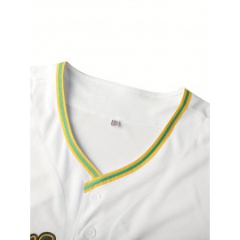 Men's 1968 Oakland #9 Vintage Baseball Jersey - Retro Sleeveless Design with Details, Moisture-Wicking Polyester, V-Neck, Button-Up Closure, Perfect for Sports, Parties & Casual Wear, Baseball Apparel | Retro Sports Outfit | Knit Construction
