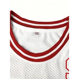 Men's Hillman College #9 Basketball Tank Top - Breathable, Moisture-Wicking Polyester with Letter & Number, Sleeveless Athletic Uniform for All Seasons
