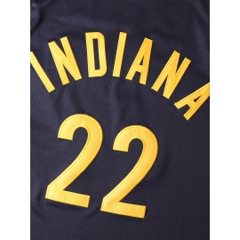 Men's #22 Indiana Park Basketball Jersey - Breathable, Comfortable Sleeveless Sports Training Uniform with V-Neck Design, Black, Sizes S-3XL, Team Sports Uniform | Relaxed Fit Jersey | Glossy Fabric
