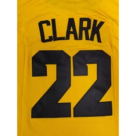 Men's #22 Basketball Jersey - Breathable, Comfort Fit Tank Top for Training & Sports, Yellow, Sizes S-3XL