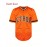 Men's #23 Orange Embroidered Baseball Jersey - V-Neck Loose Fit Polyester Shirt with Black Accents, Breathable & Durable for Casual, Team Sports, Outdoor Activities (S-3XL), Casual Streetwear, Sporty Look, Embroidered Detailing