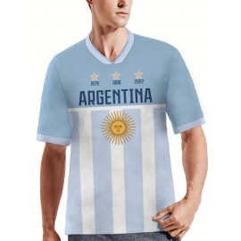 COPA AMERICA 2024 Professional Sports Fabric Men's Creative Pattern Print Soccer Jersey T-shirt