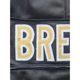 Customizable Women'S Football Jersey - Personalized Name & Number, Breathable V-Neck Design, Comfort Fit for Outdoor Sports, Black with Golden Accents, Summer Activewear, Sporty Clothing, Durable Sportswear