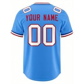 Custom Football Jersey Personalized with Team Name & Number - Women's Large Size Sports Shirt, Navy Blue & Red Color Scheme, Non-Stretch Fabric for Soccer, Team Uniforms, Gifts - Easy-Care Athletic Apparel, Sleeve Stripes, Detailing