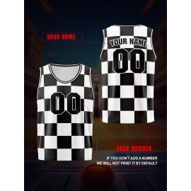 Customizable Kids Basketball Vest, Polyester 100% Knit Fabric, Breathable & Washable, Loose Fit Sports Vest with Personalized Name & Number, Ideal for Training, Parties, Outdoor Activities - Spring/Summer/Fall