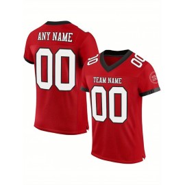 Customized large-sized black football jerseys, Women's sports uniforms and sweatshirts, personalized team names and numbers