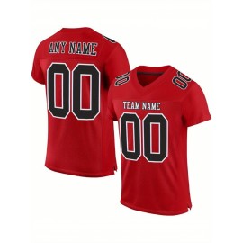 Customized large-sized black football jerseys, Women's sports uniforms and sweatshirts, personalized team names and numbers